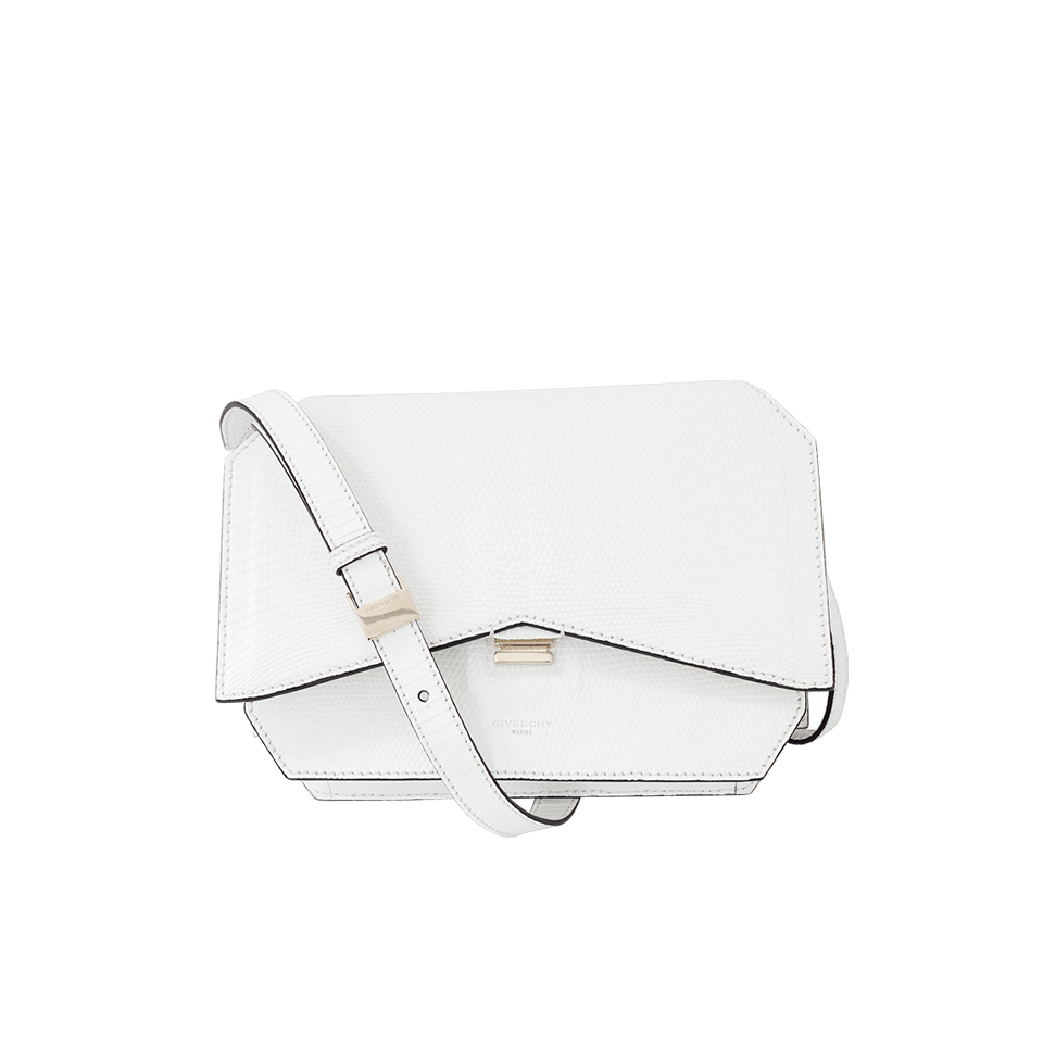 GIVENCHY-Bow Cut Lizard Bag-WHITE