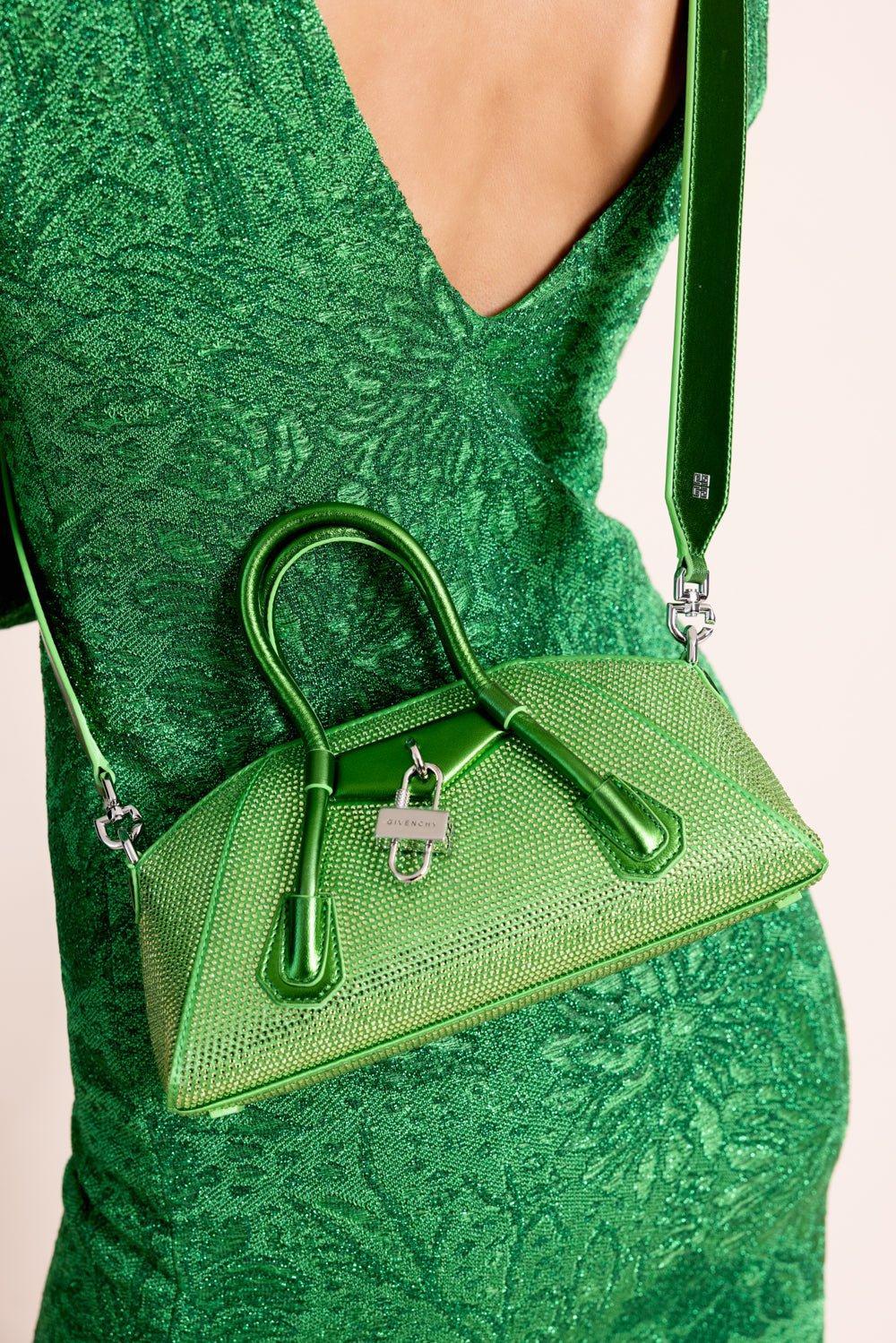  GIVENCHY-Mini Antigona Stretch Bag - Green-ABSYNGRN 