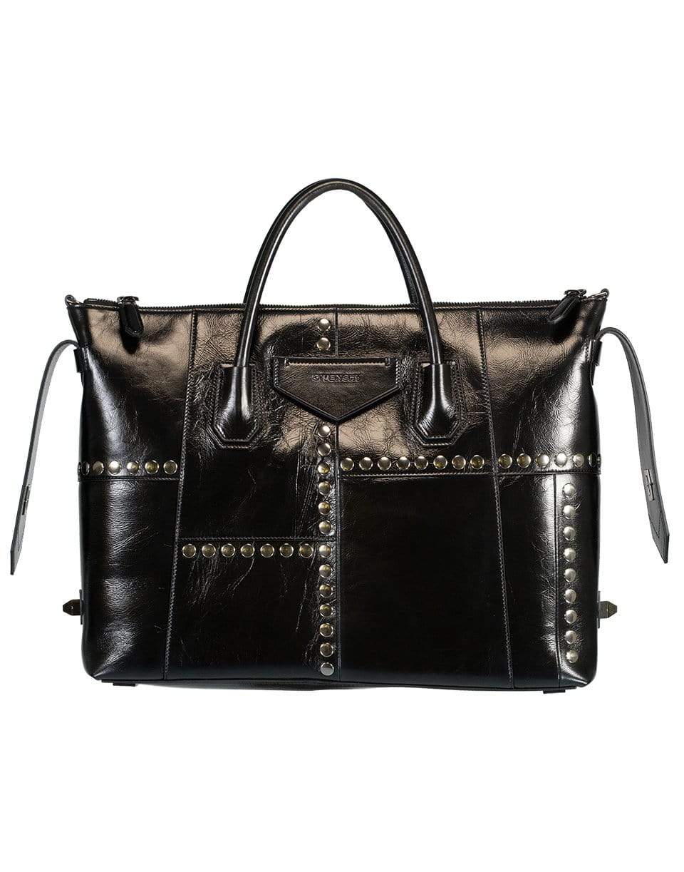 GIVENCHY-Black Antigona Soft Medium Bag-BLACK