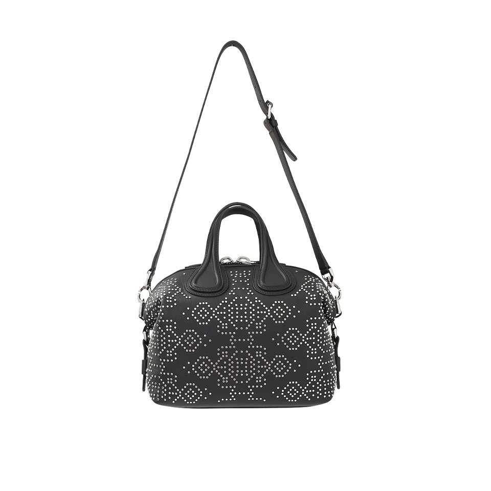 GIVENCHY-Nightingale Small Studded Leather Bag-BLACK