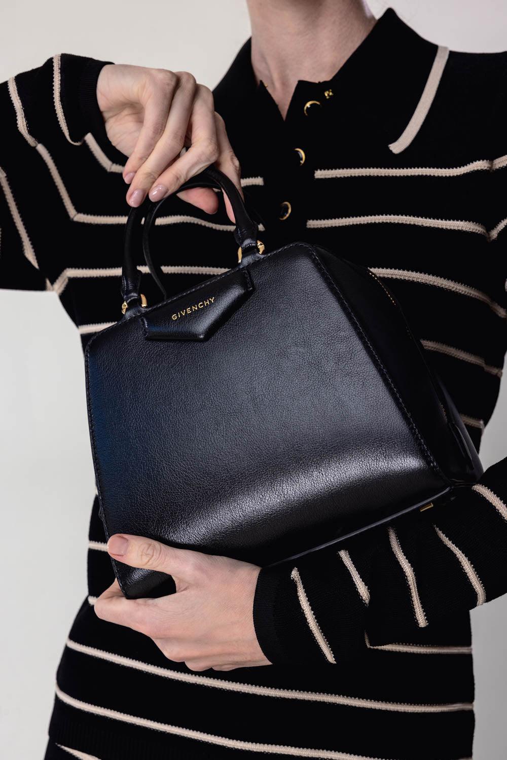 GIVENCHY-Antigona Cube Mini Bag-BLACK