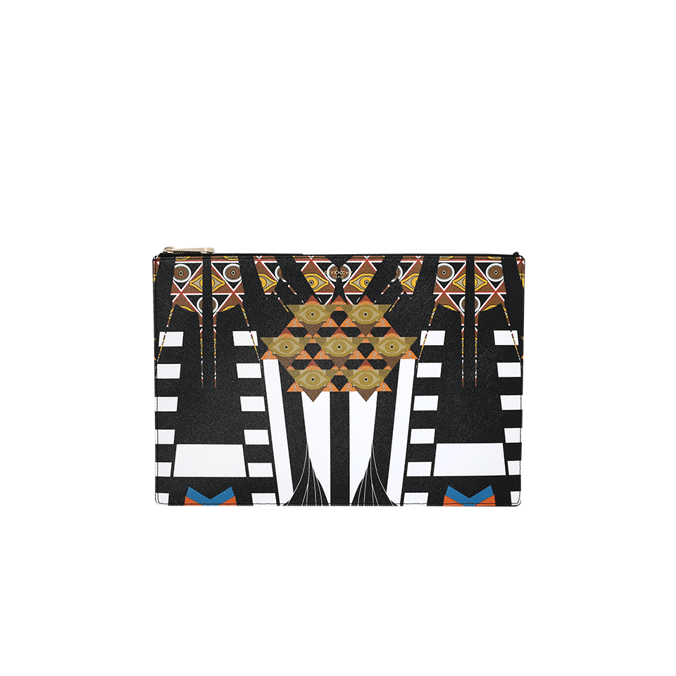 GIVENCHY-Iconic Print Pouch-BLK/WHT