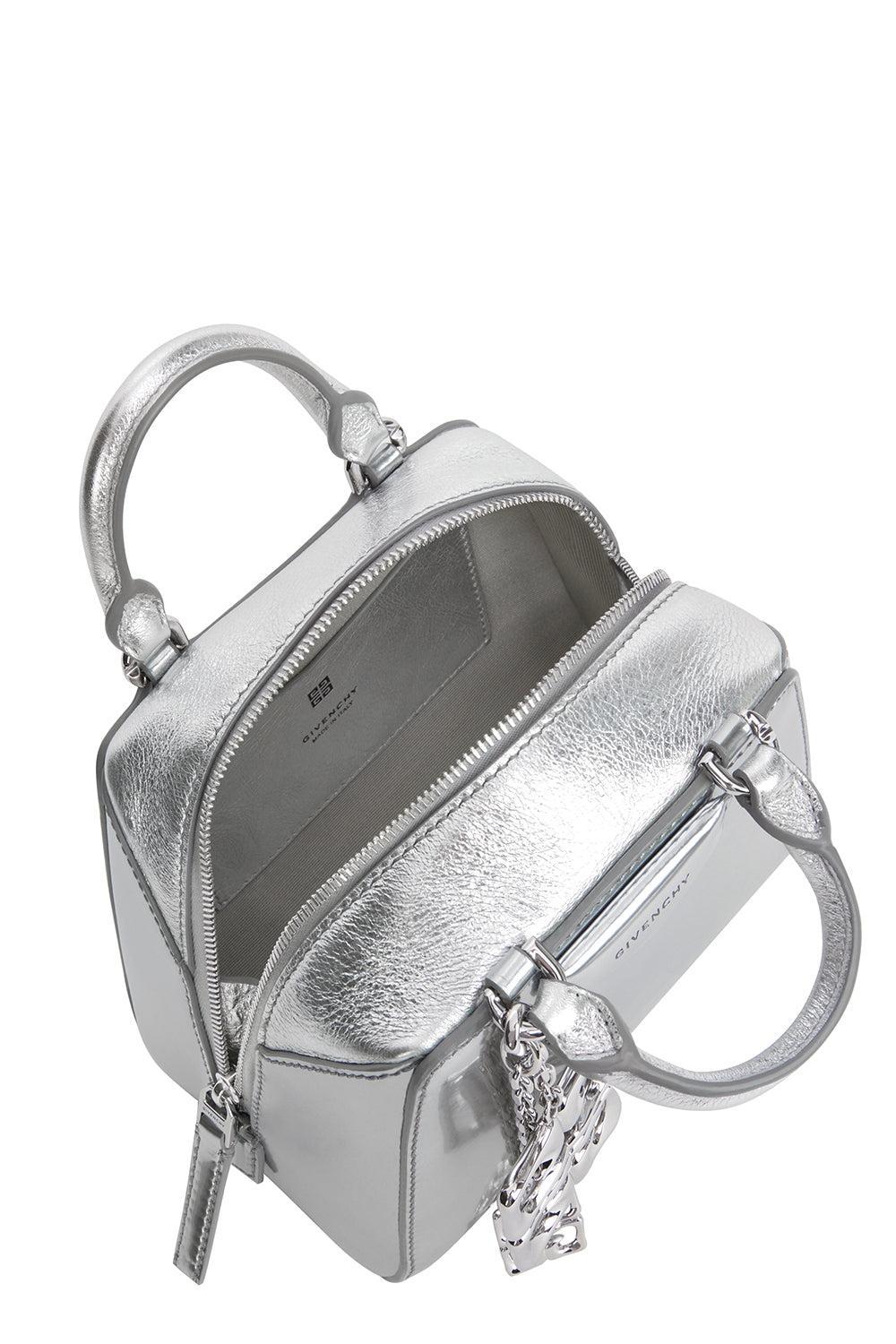 Nano Antigona Cube Bag - Light Silver-LTSILVER-O/S-HANDBAGTOP HANDLE-GIVENCHY