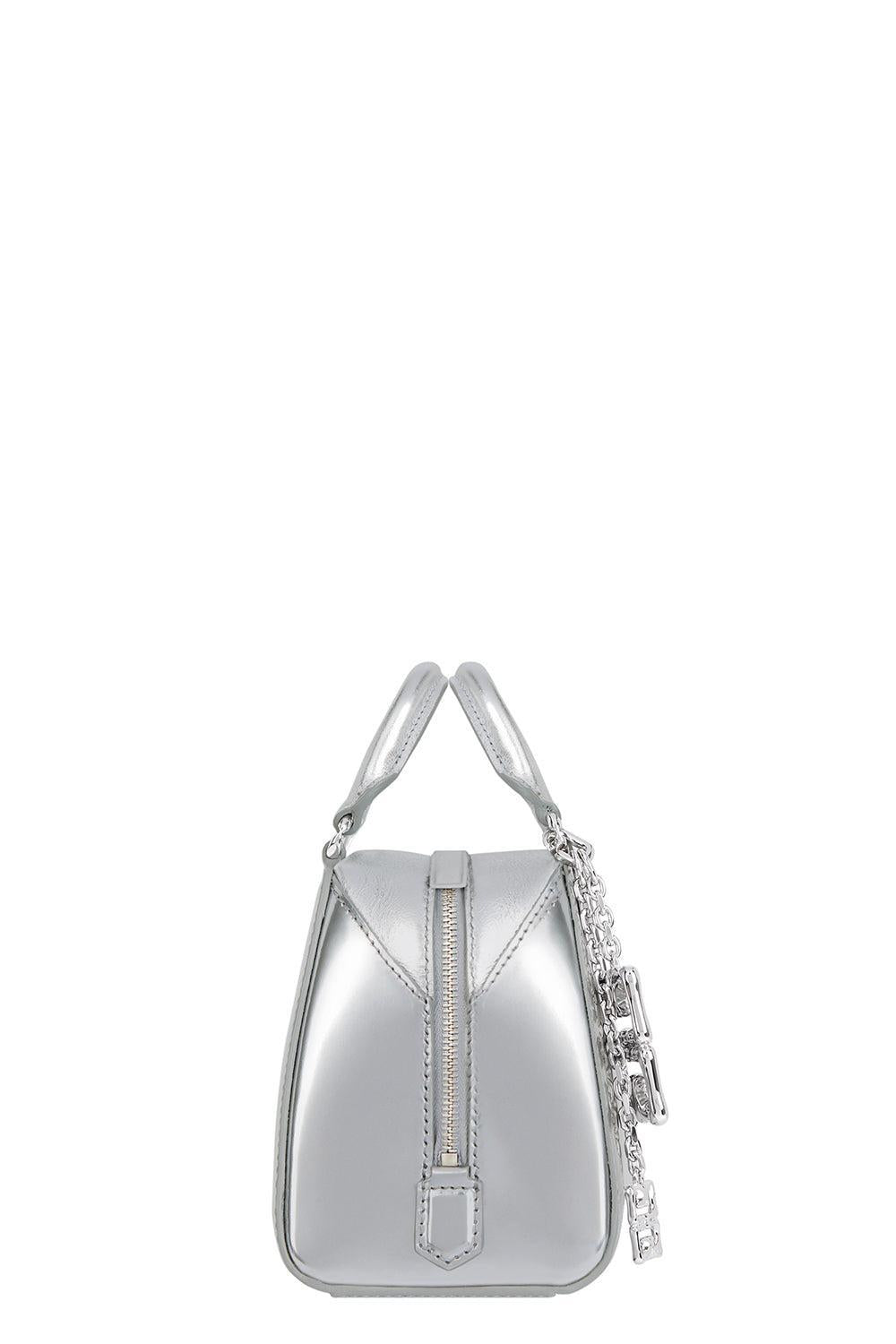 Nano Antigona Cube Bag - Light Silver-LTSILVER-O/S-HANDBAGTOP HANDLE-GIVENCHY