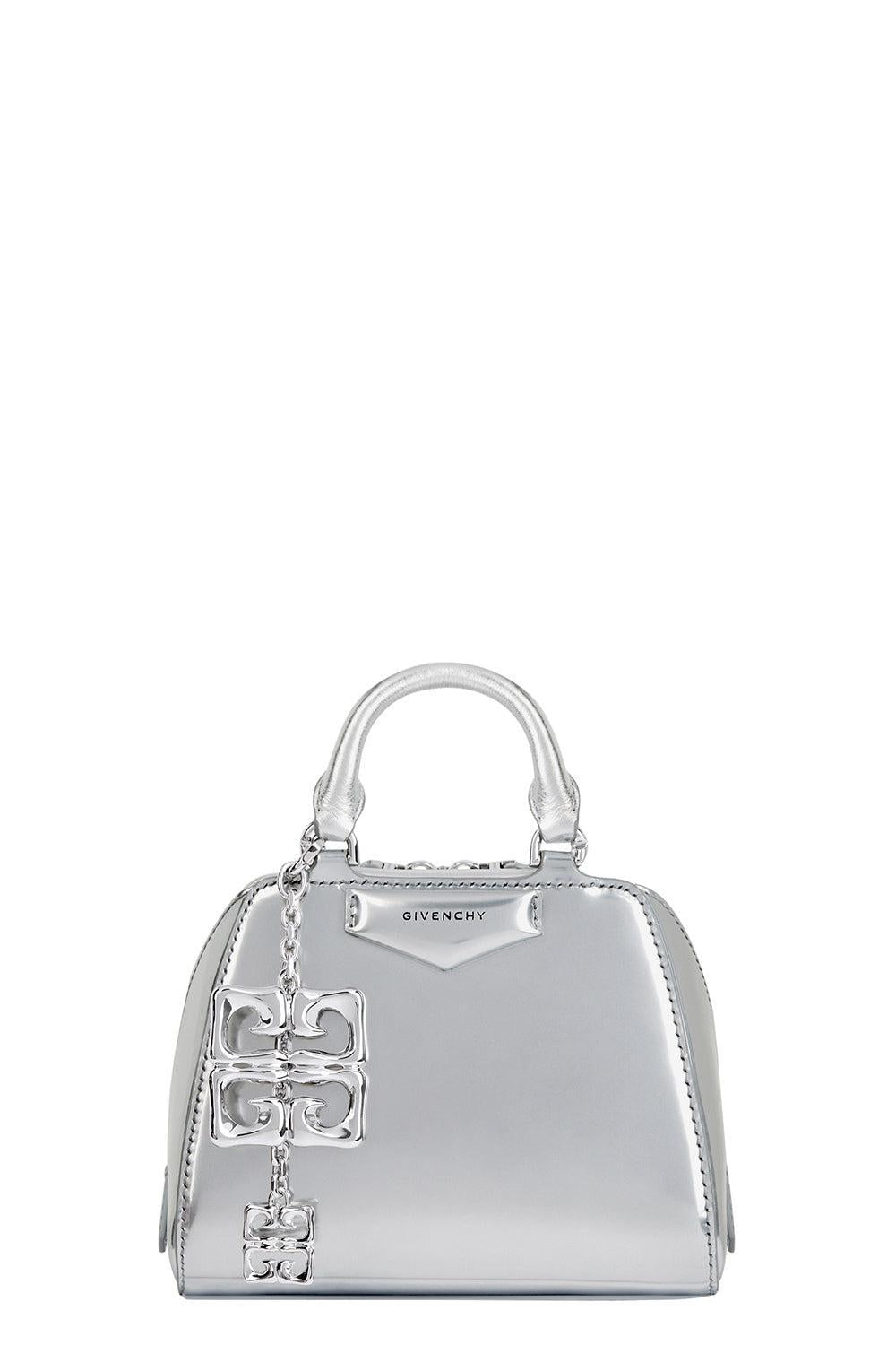 Nano Antigona Cube Bag - Light Silver-LTSILVER-O/S-HANDBAGTOP HANDLE-GIVENCHY