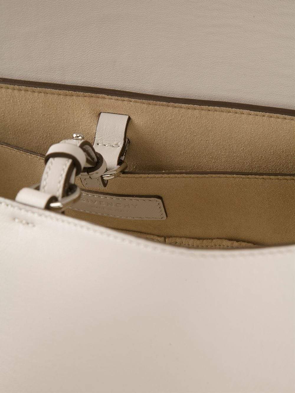 GIVENCHY-Croc Stamped Medium Shark Tote-OFF WHITE