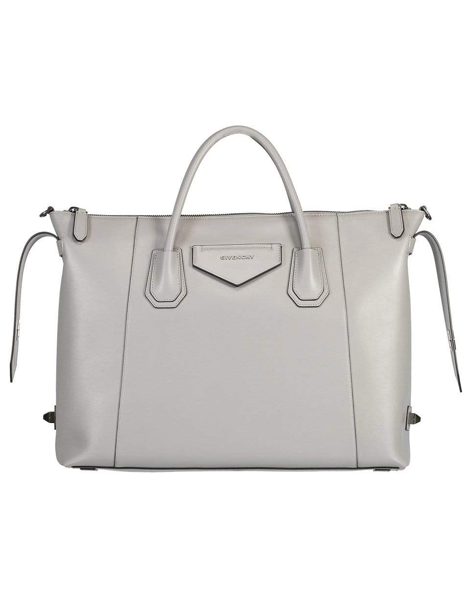 GIVENCHY-Pearl Grey Antigona Soft Medium Bag-PEARLGRY