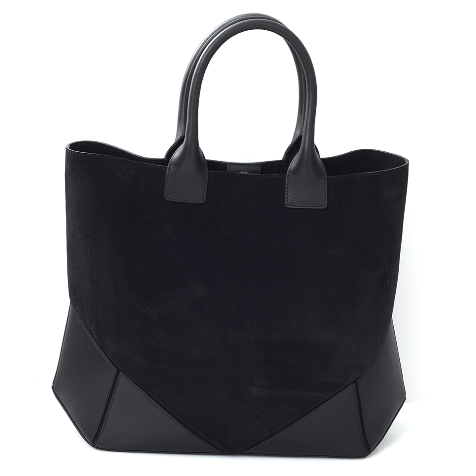 GIVENCHY-Medium Easy Suede Tote-BLACK