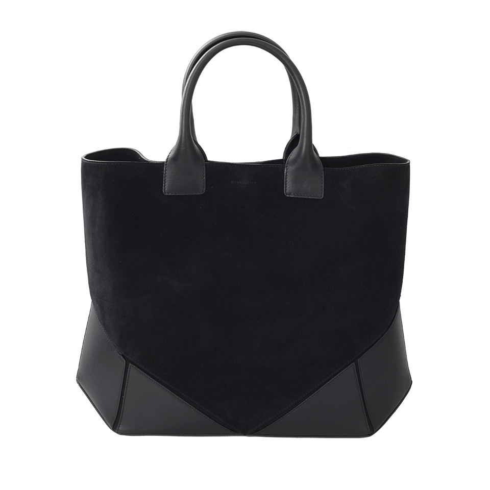 GIVENCHY-Medium Easy Suede Tote-BLACK