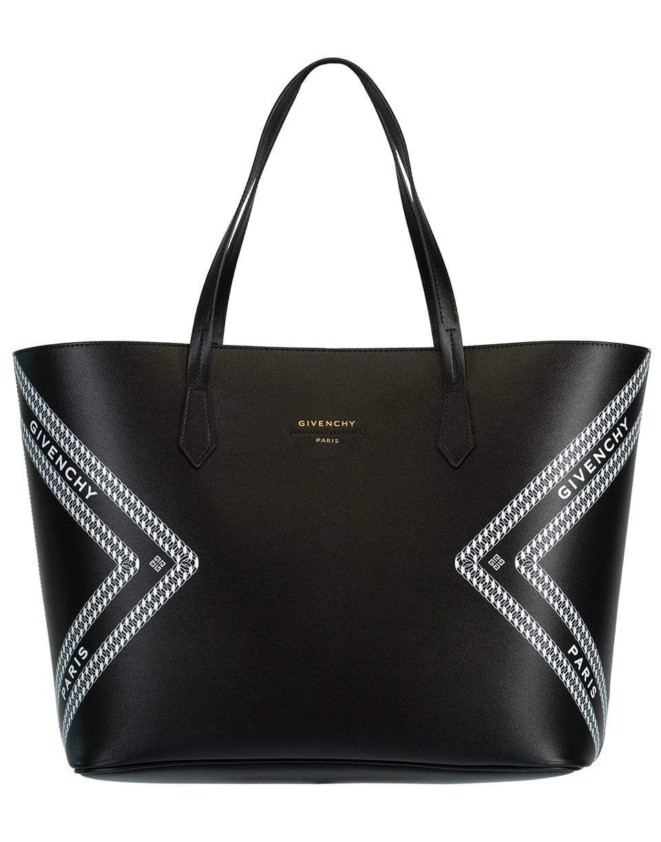 GIVENCHY-Medium Chain Print Tote-BLK/WHT