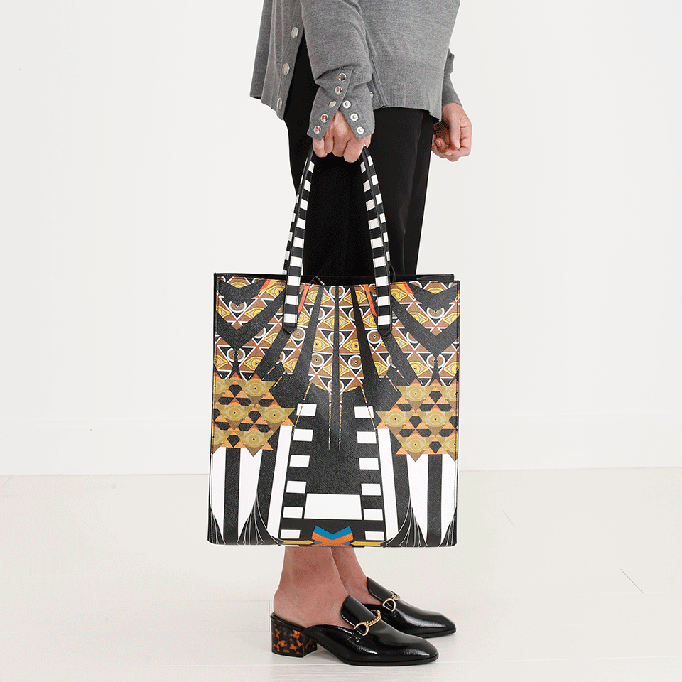 GIVENCHY-Stargate Medium Tote-BLK/WHT