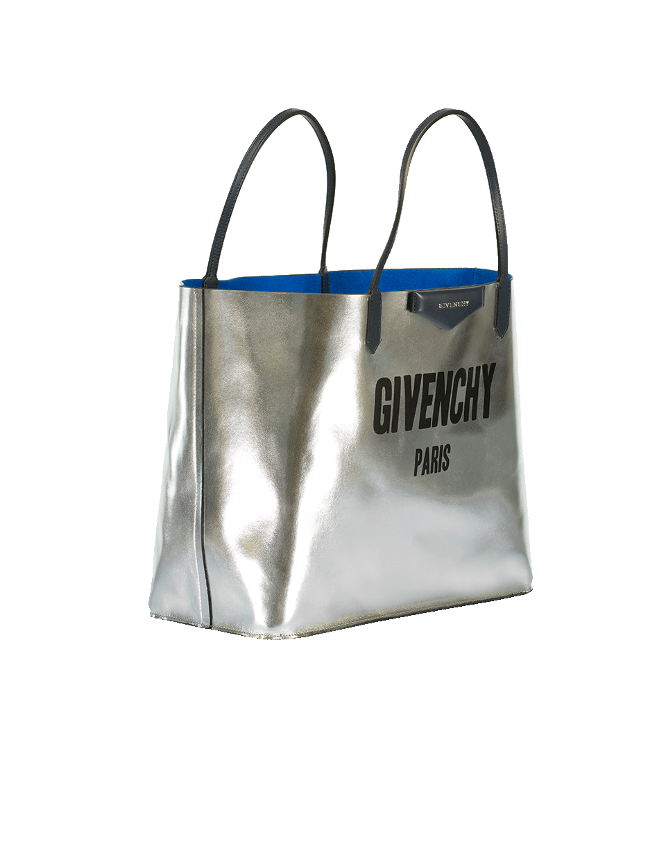 GIVENCHY-Suede Antigona Reversible Shopping Bag-BLU/SLVR