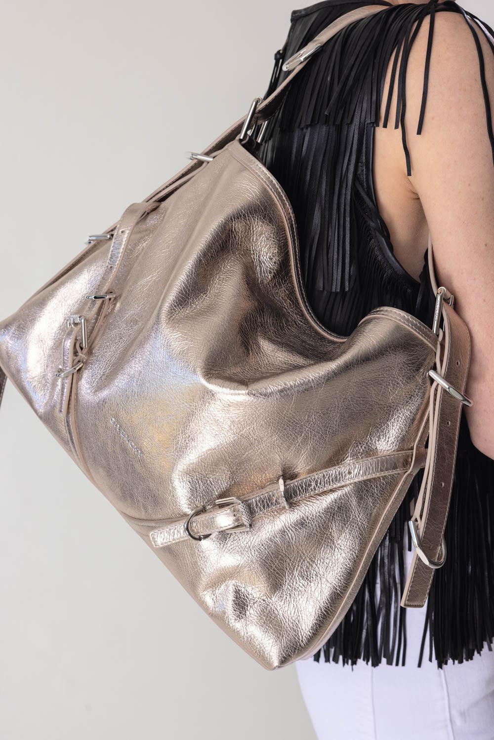 GIVENCHY-Medium Voyou Bag-DUSTY GOLD
