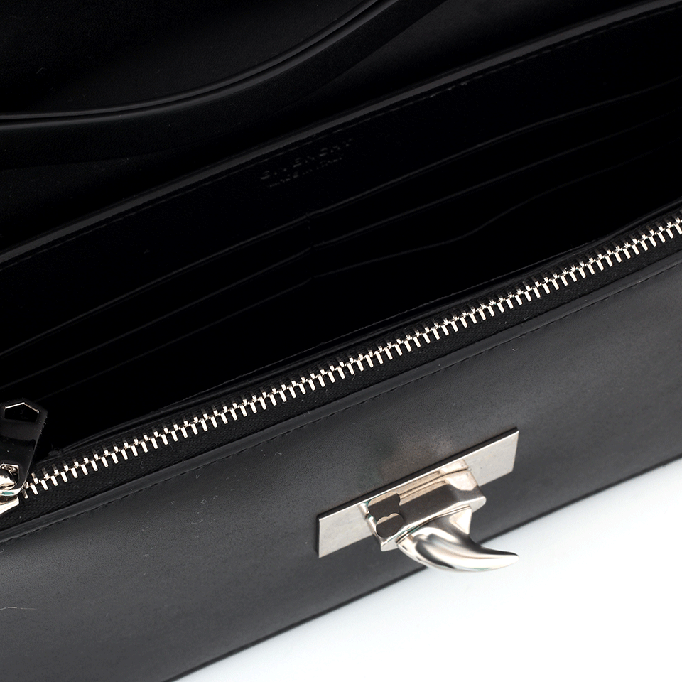 GIVENCHY-Shark Lock Wallet Purse-BLACK