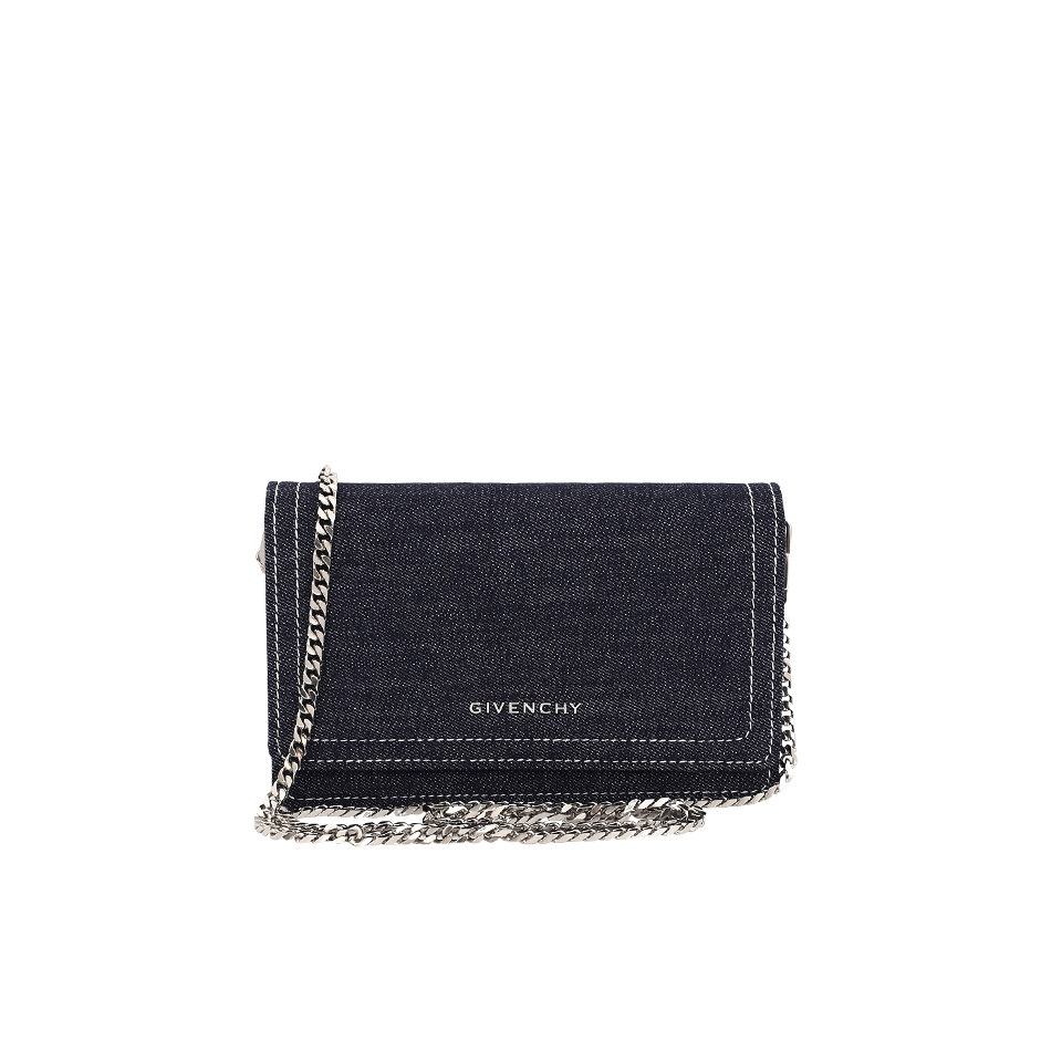 GIVENCHY-Denim Wallet-BLUE/BLK