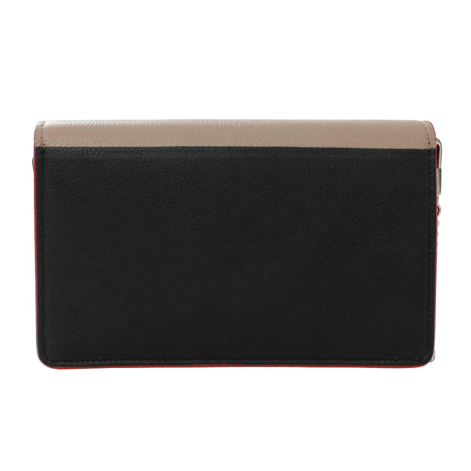 GIVENCHY-Tri-Color Chain Wallet-BRN/ORNG