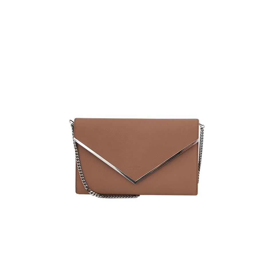 GIVENCHY-V-Flap Wallet On Chain-OLD PINK
