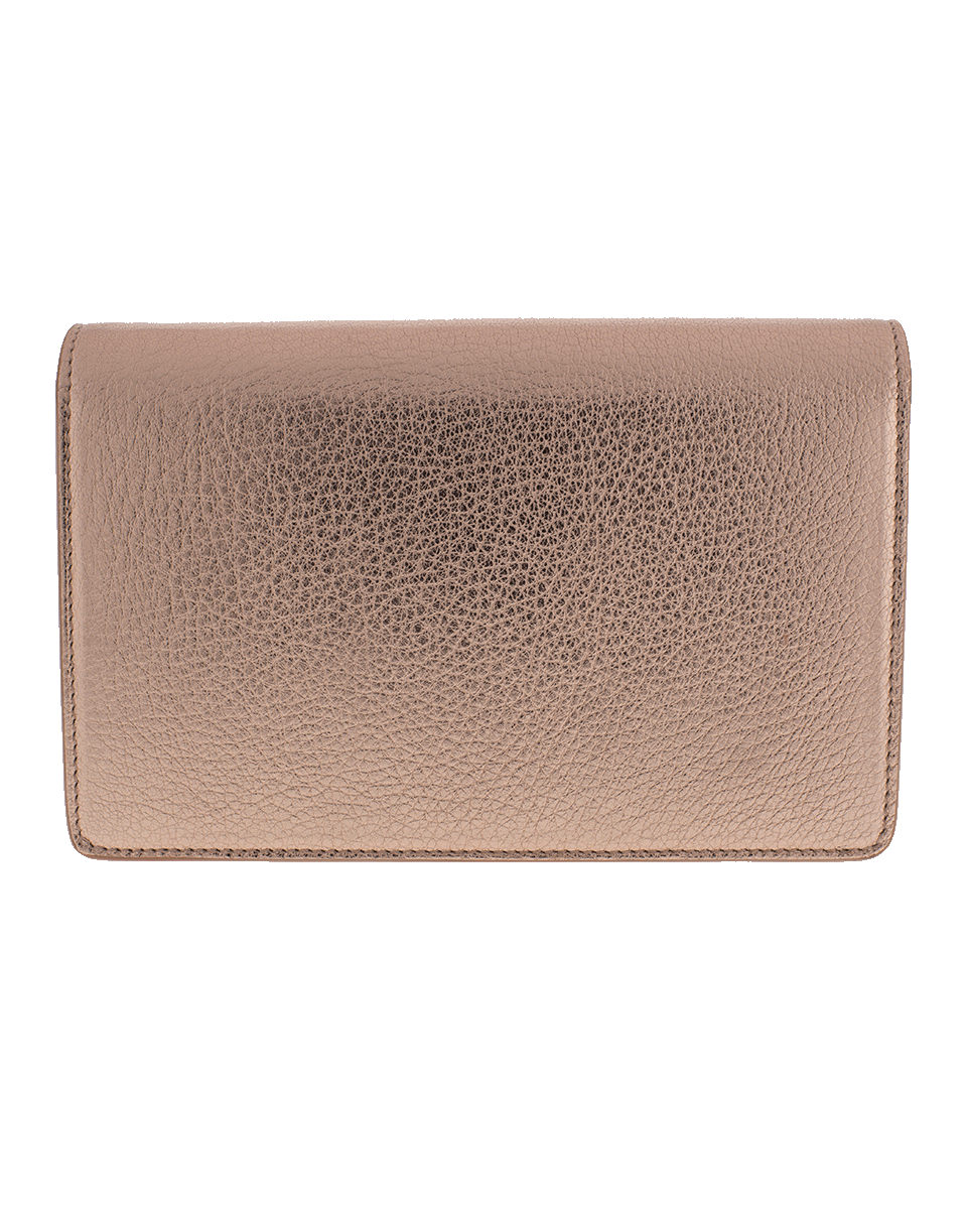 GIVENCHY-Pandora Wallet With Metallic Chain-ROSE GOLD