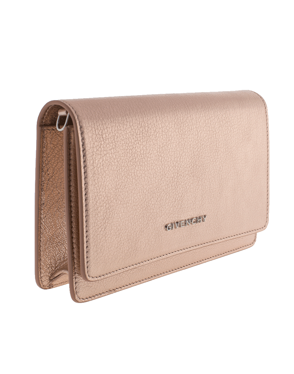 GIVENCHY-Pandora Wallet With Metallic Chain-ROSE GOLD