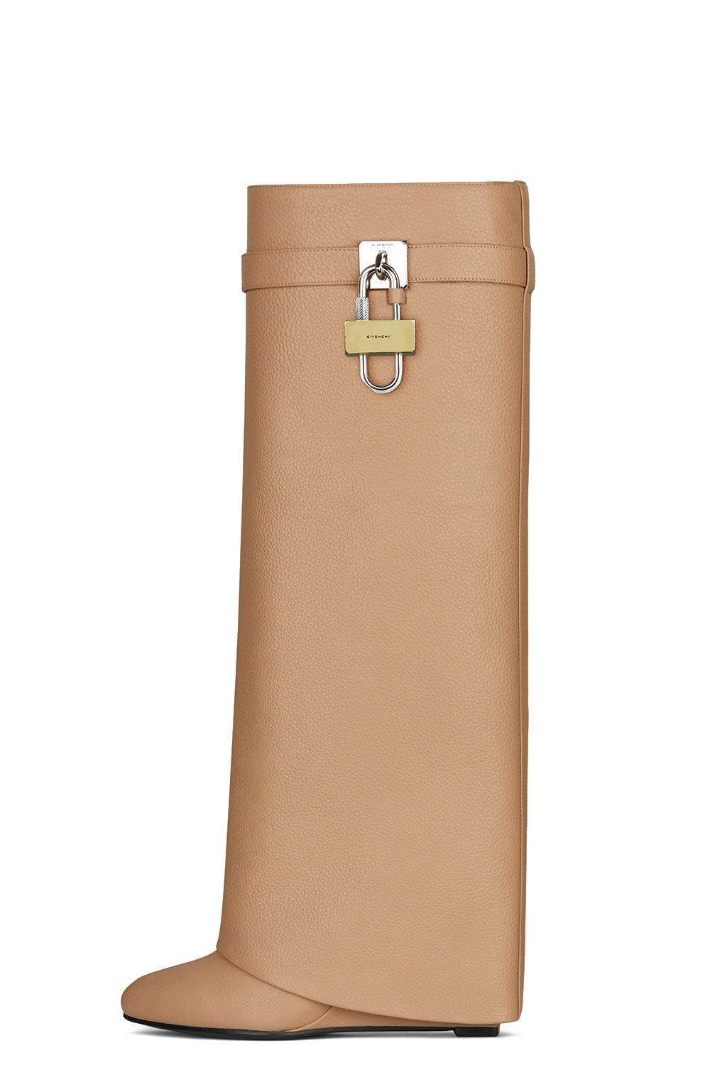 Shark Lock Boots - Beige-BEIGE-37.5-SHOEBOOT-GIVENCHY