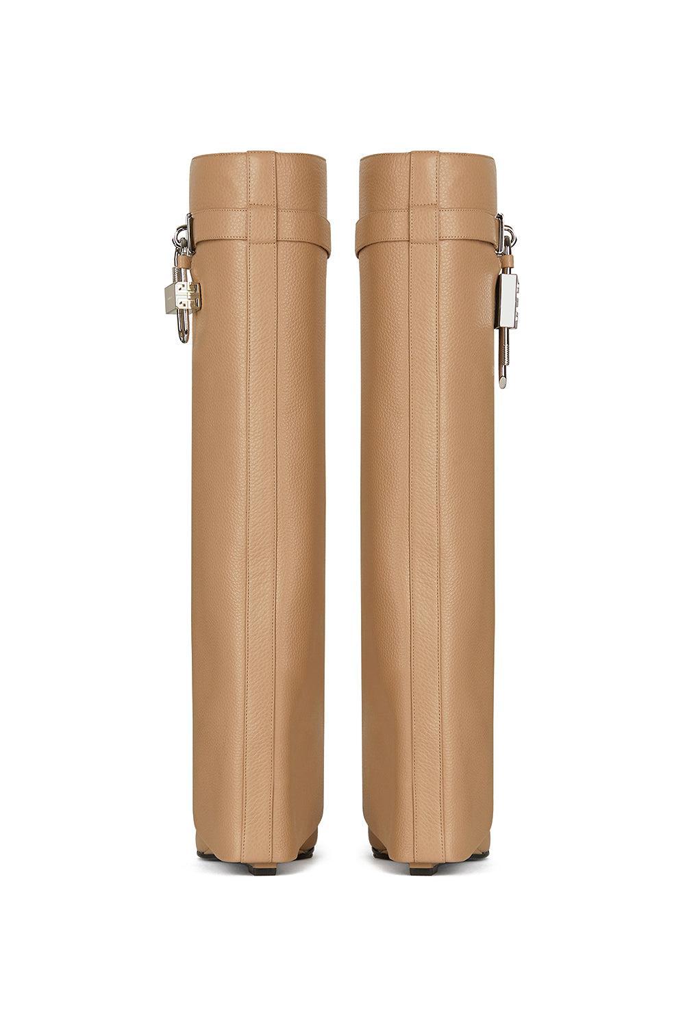 Shark Lock Boots - Beige-BEIGE-37.5-SHOEBOOT-GIVENCHY