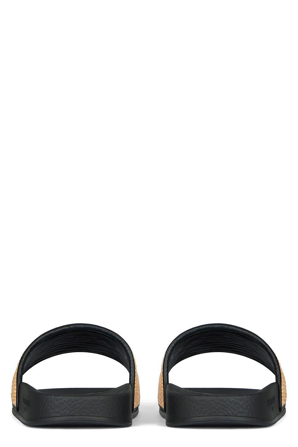 Flat Slides - Raffia-BLK/NAT-36-SHOEFLAT SHOE-GIVENCHY