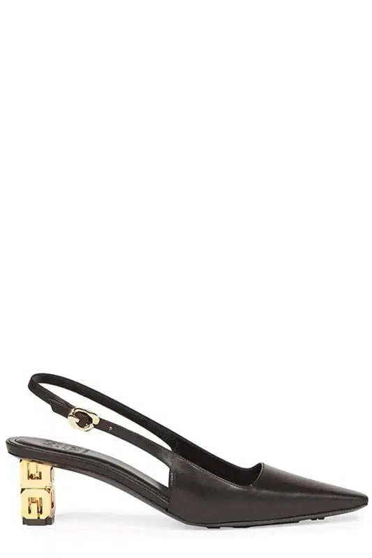 GIVENCHY-Black G Cube Slingback Pump-