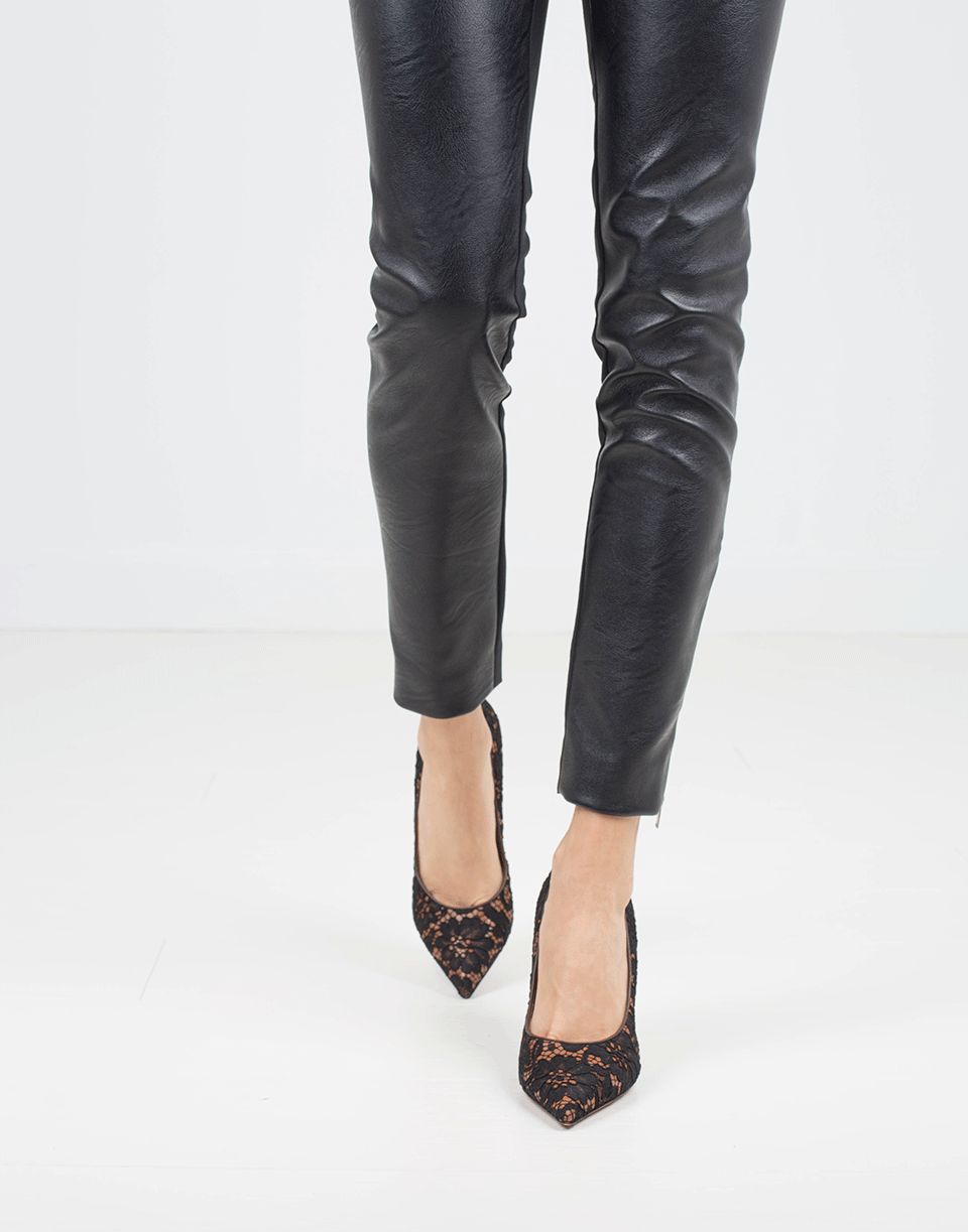 GIVENCHY-Lace Over Leather Pump-