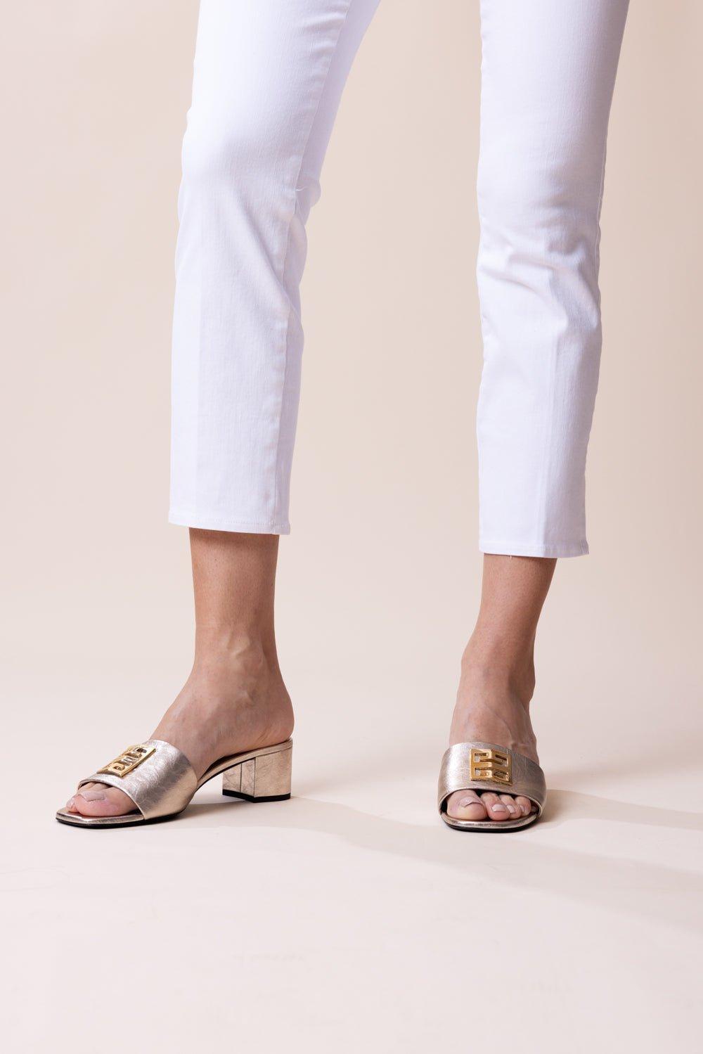 GIVENCHY-4G Mule - Dusty Gold-