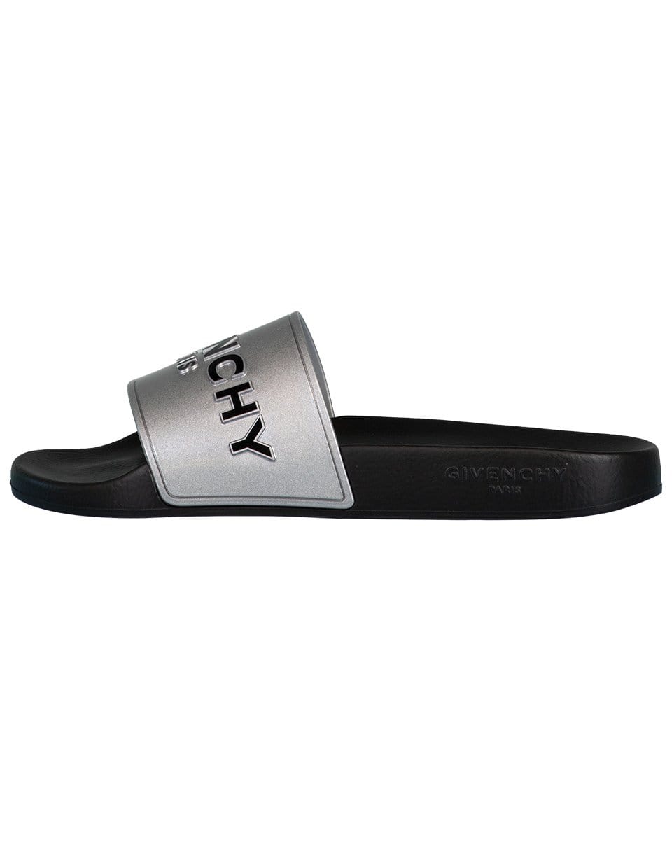 GIVENCHY-Logo Rubber Sandal Slide-