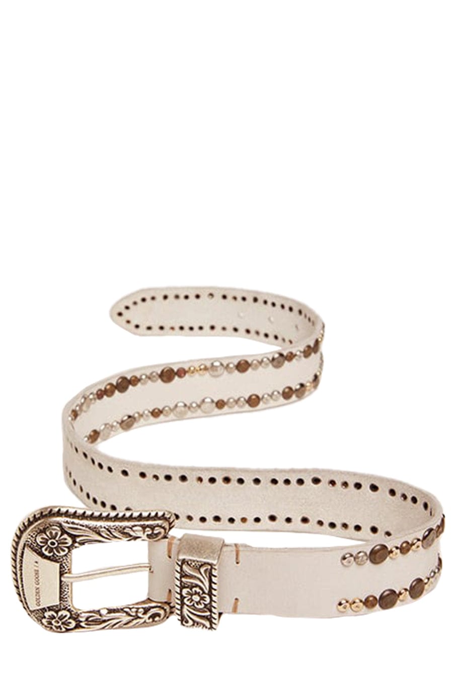 GOLDEN GOOSE-Studded Belt-
