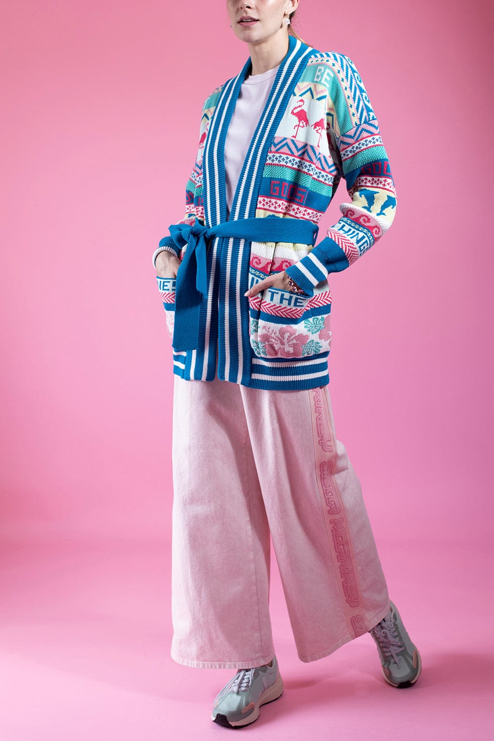GOLDEN GOOSE-Journey W's Fair Isle Cardigan-
