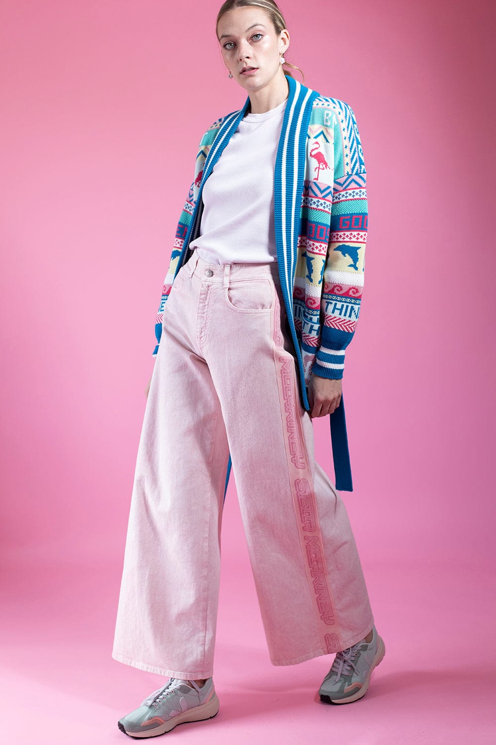 GOLDEN GOOSE-Journey W's Fair Isle Cardigan-