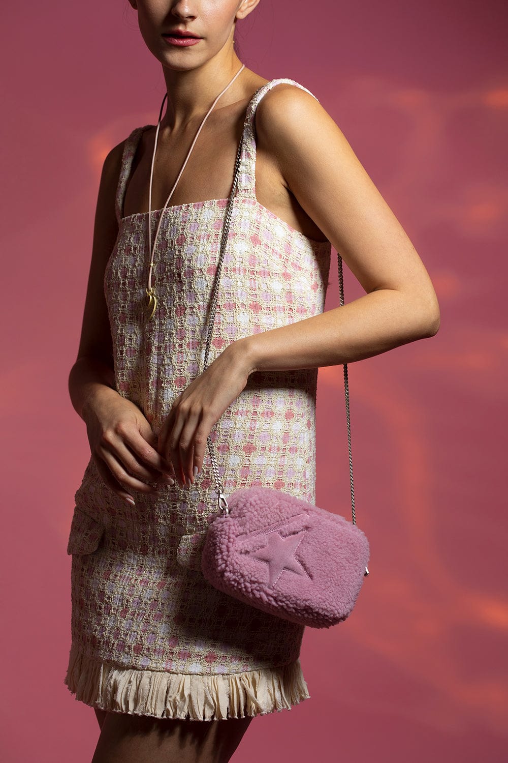 GOLDEN GOOSE-Mini Star Bag - Pink-BABYPINK