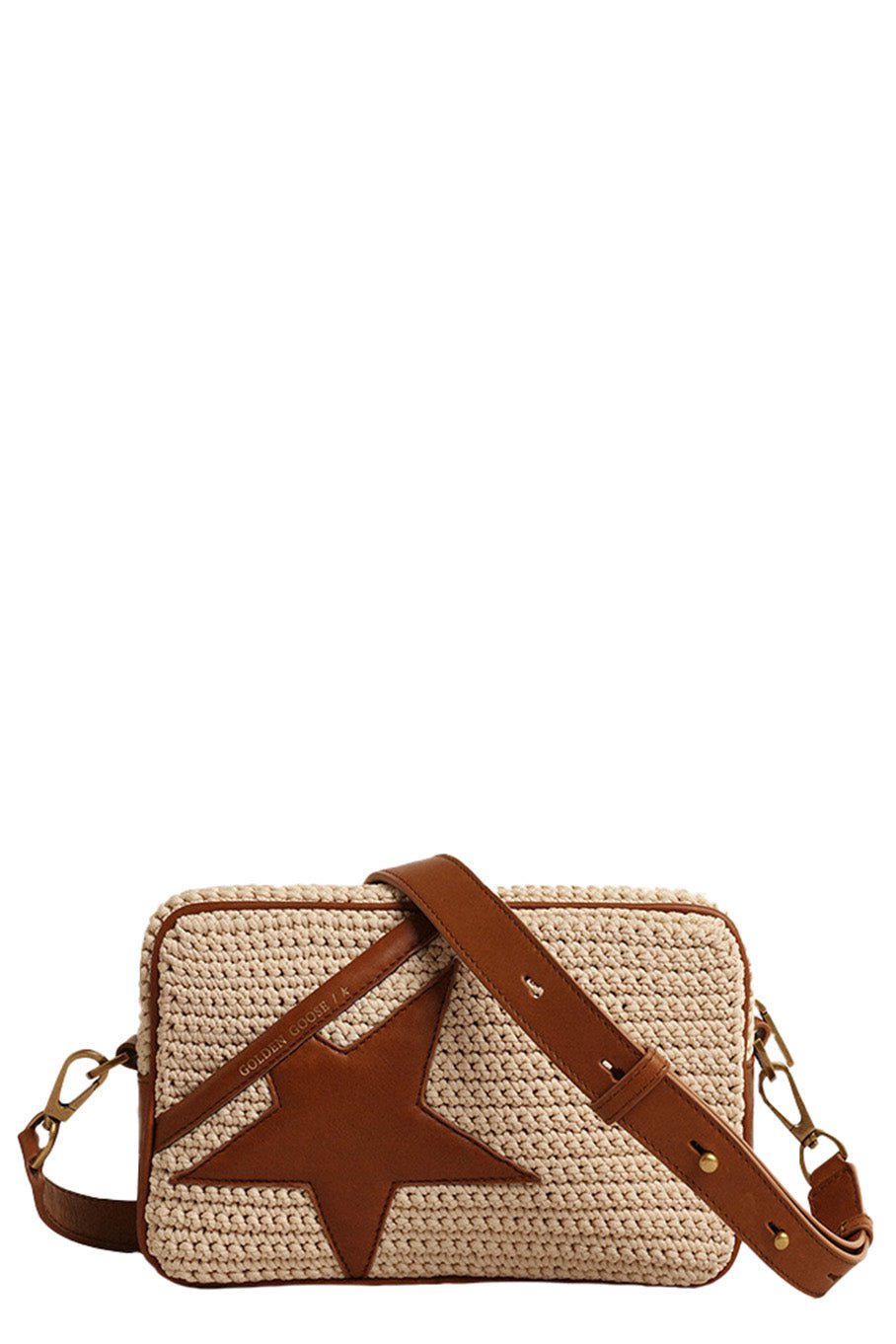 GOLDEN GOOSE-Star Crochet Bag-BGE/BRN