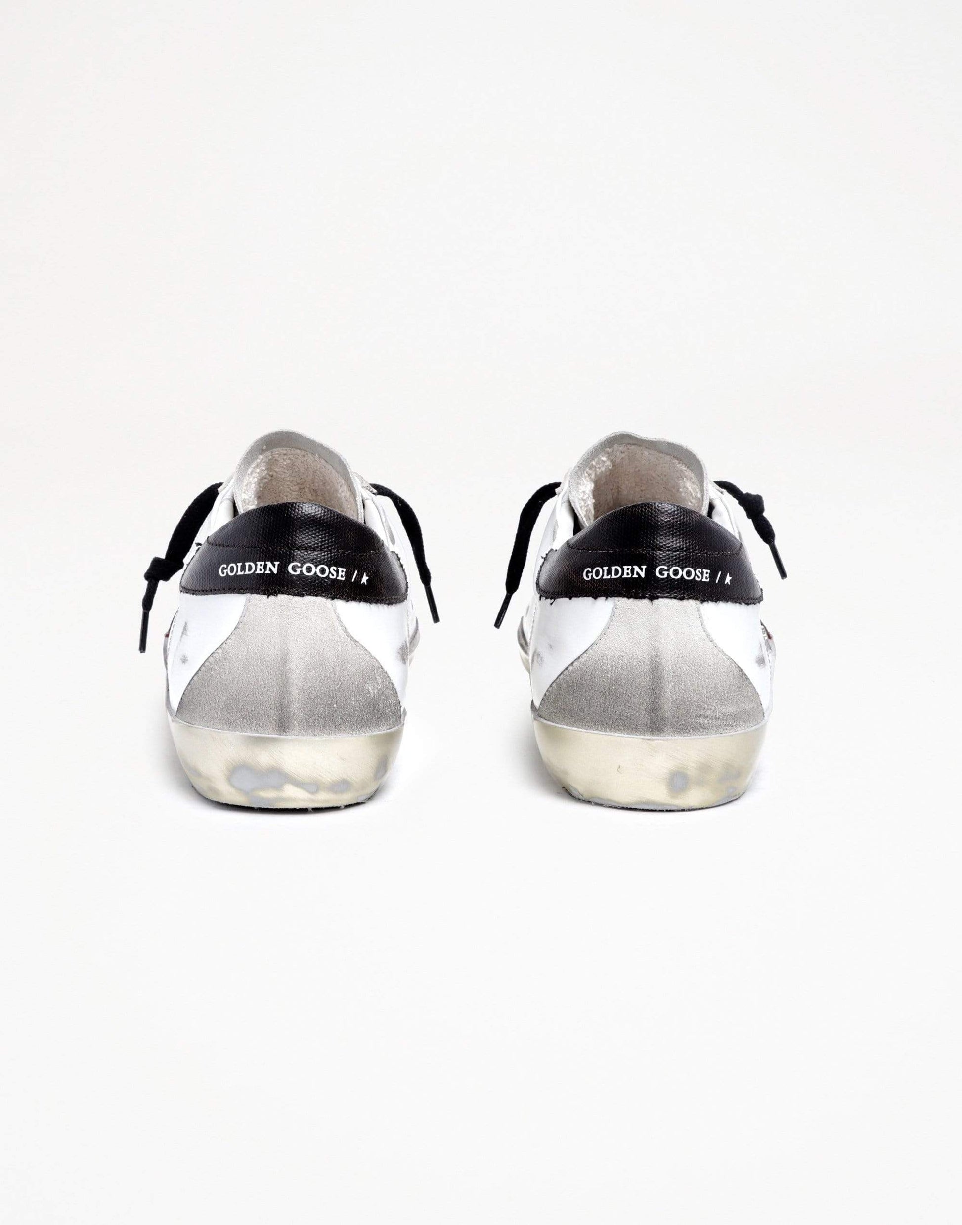 GOLDEN GOOSE-Men's Chestnut Suede Star And Spur Canvas Leather Super-Star Sneaker-