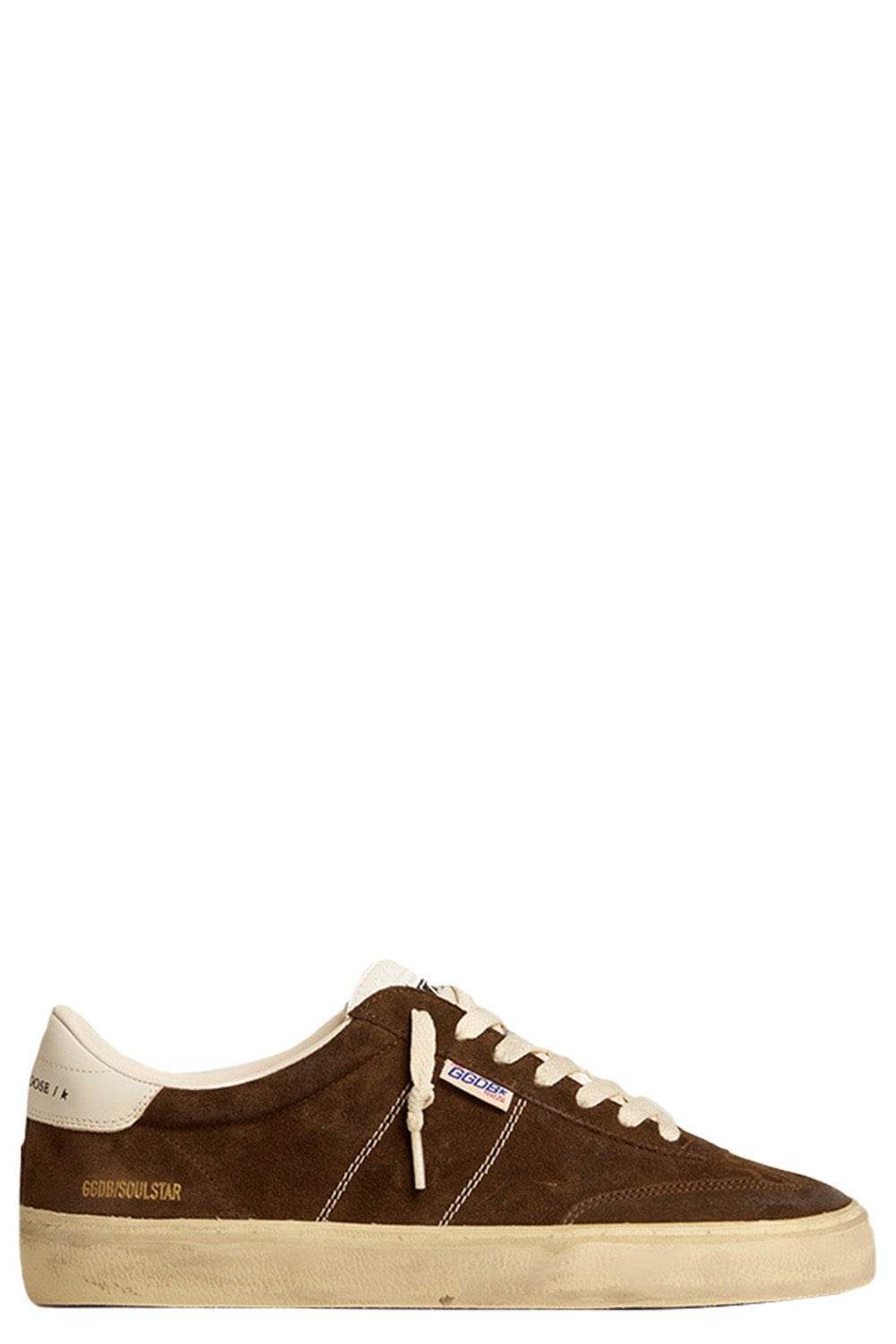 GOLDEN GOOSE-Soul-Star Suede Sneaker - Brown-
