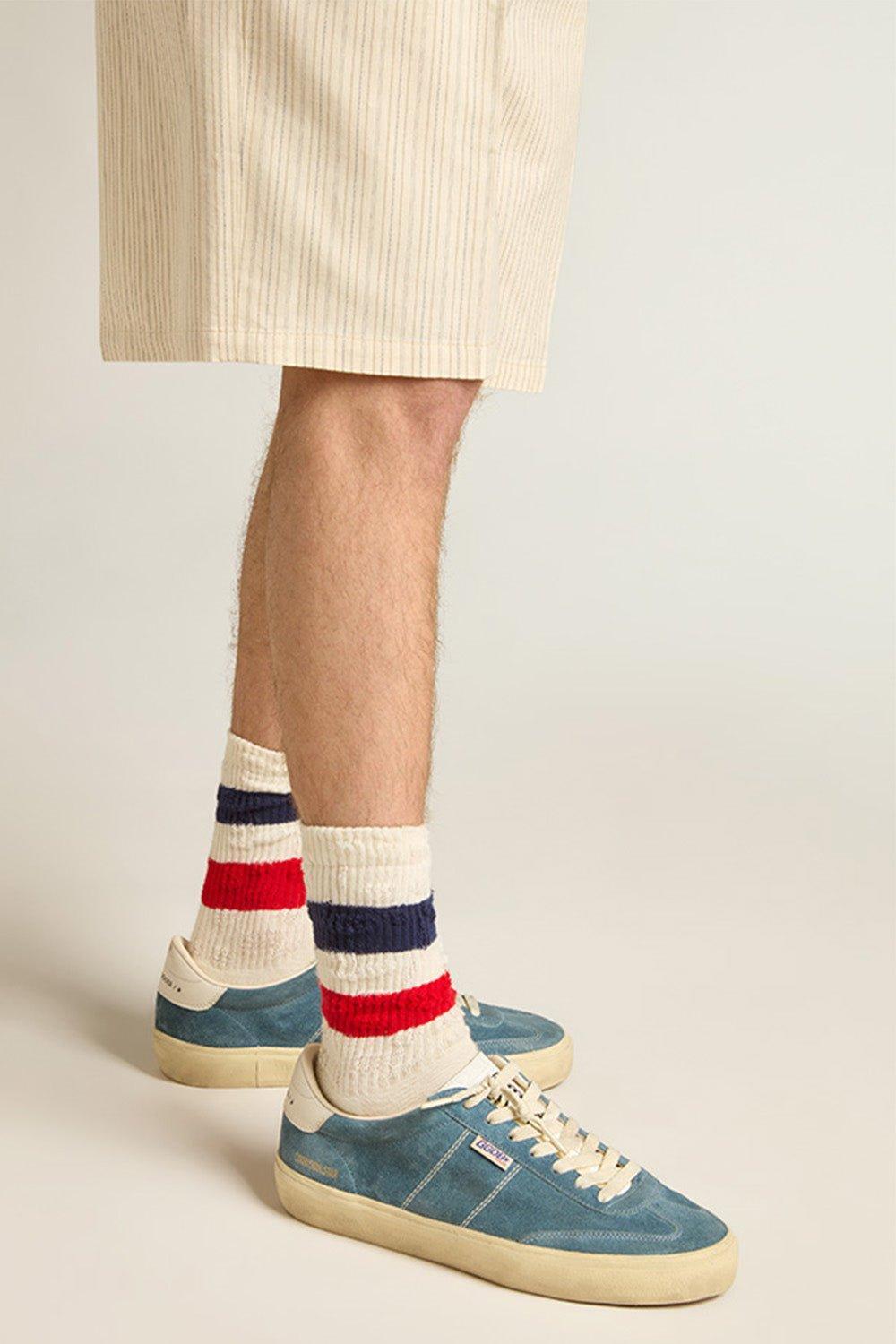 GOLDEN GOOSE-Soul-Star Suede Sneaker - Blue-