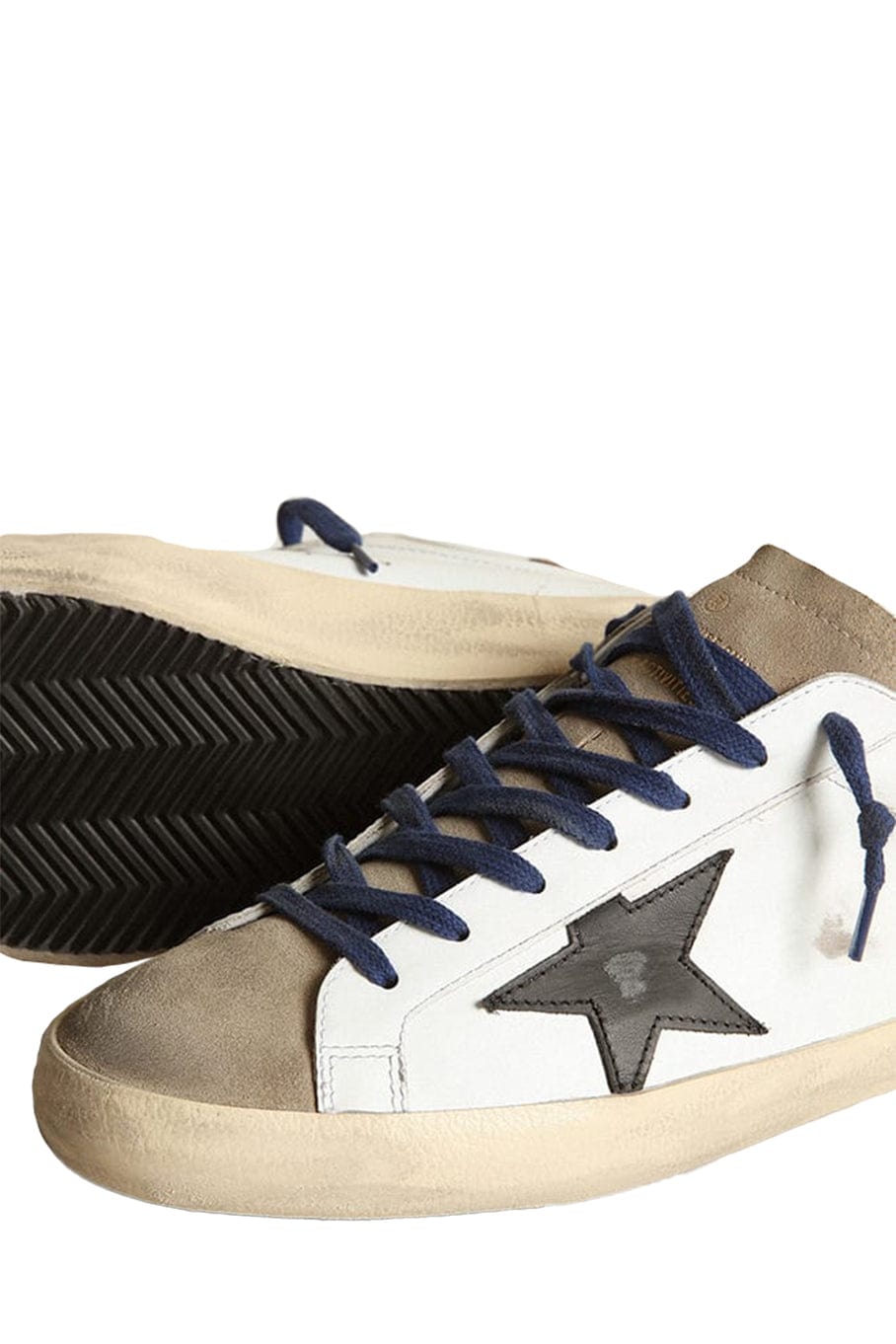 GOLDEN GOOSE-Men's Super Star Leather Sneaker - White-
