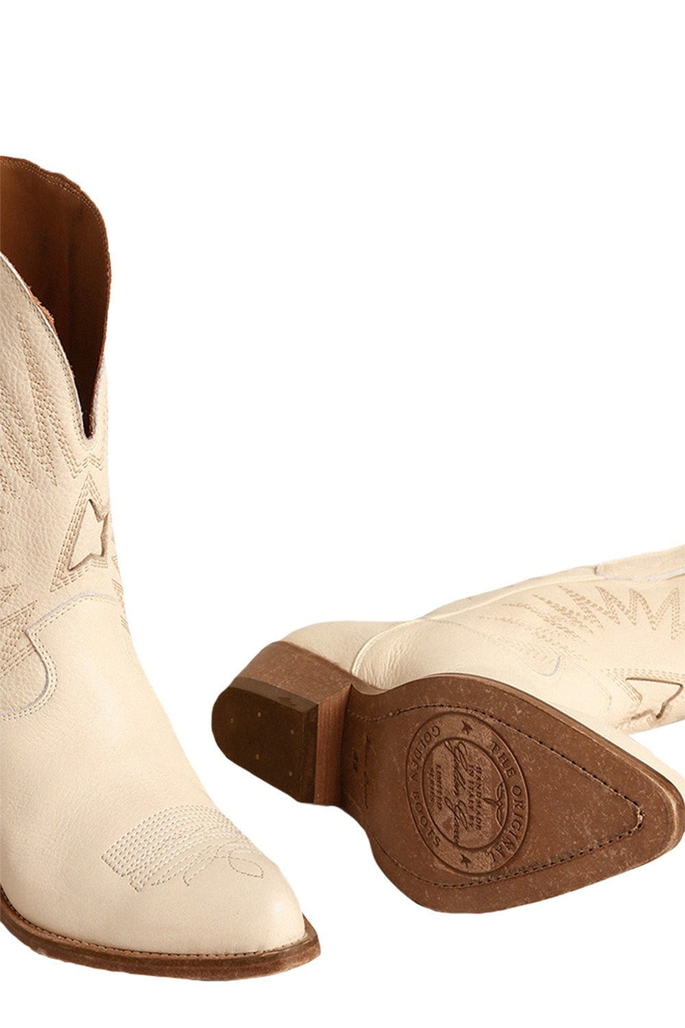 GOLDEN GOOSE-Wish Star Boots - Butter Cream-