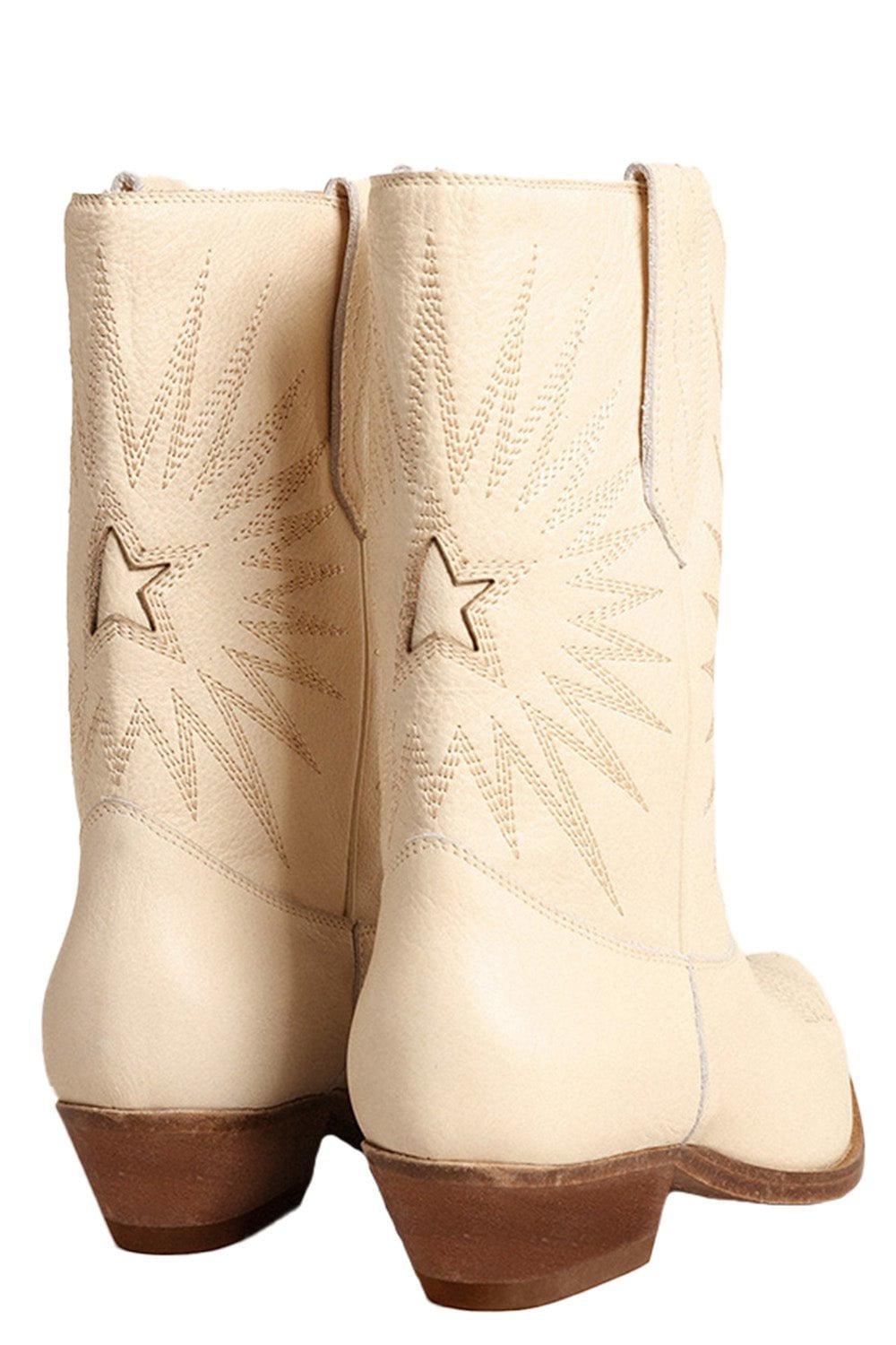 GOLDEN GOOSE-Wish Star Boots - Butter Cream-