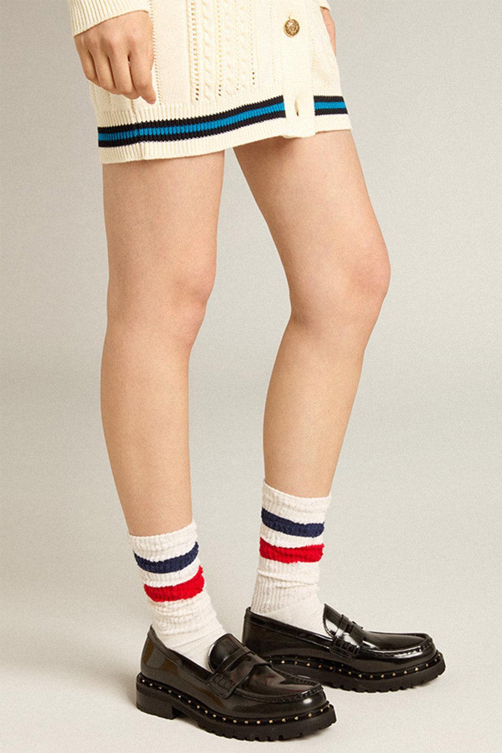 Chunky Loafers In Studded Black Leather-BLACK-36-SHOEFLAT SHOE-GOLDEN GOOSE