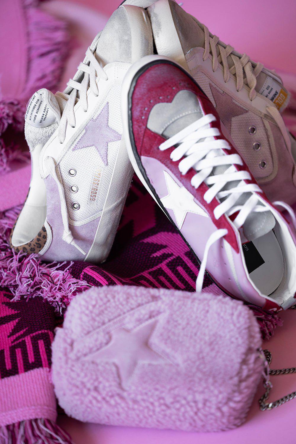 GOLDEN GOOSE-Mid Star Sneakers - Pink-