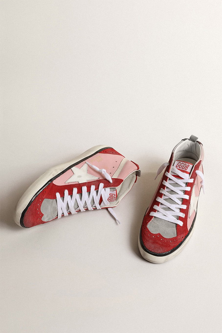 GOLDEN GOOSE-Mid Star Sneakers - Pink-