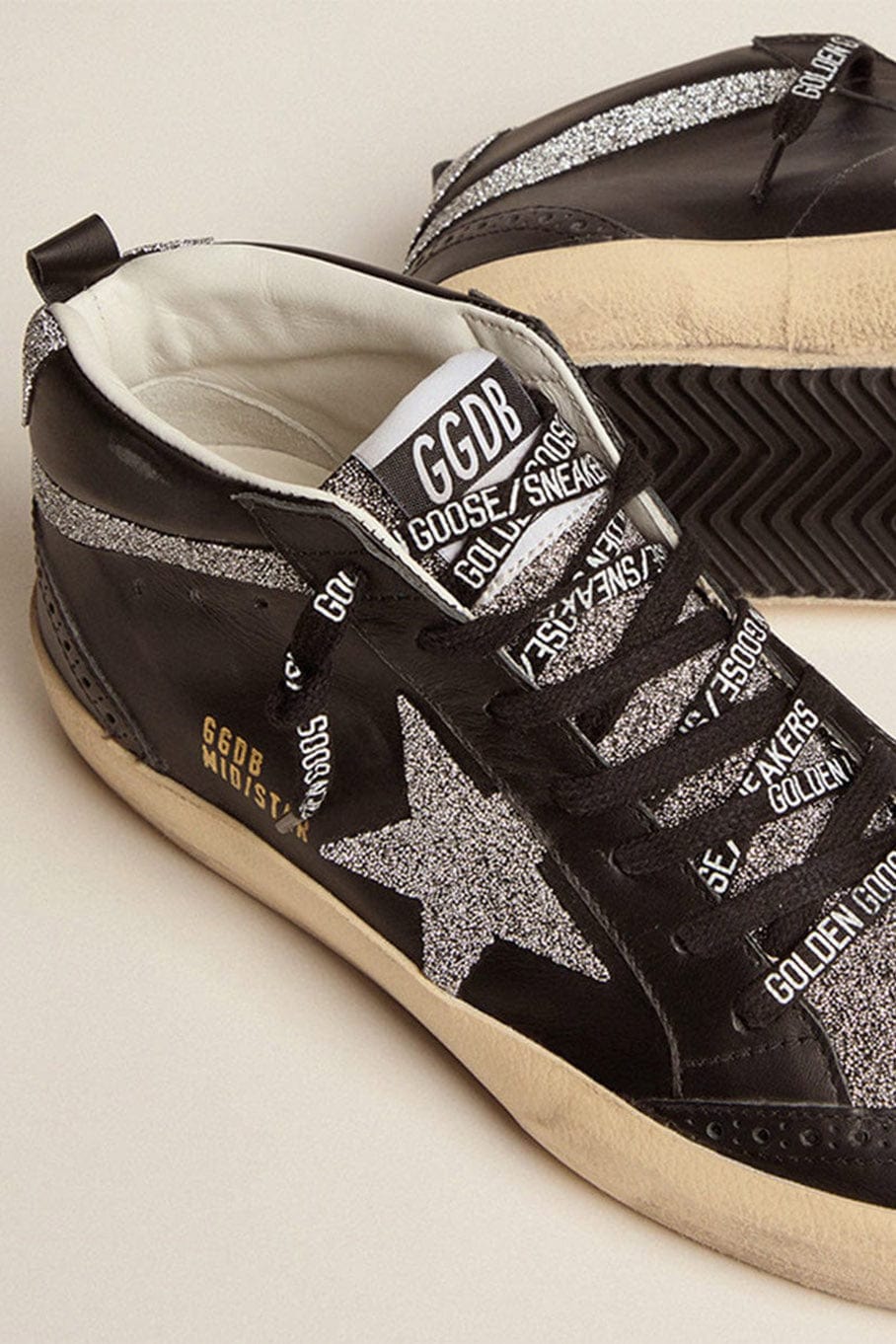 GOLDEN GOOSE-Golden Goose Mid Crystal Star Sneaker-