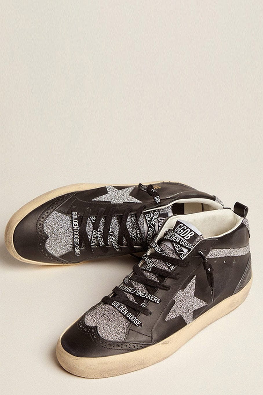 GOLDEN GOOSE-Golden Goose Mid Crystal Star Sneaker-
