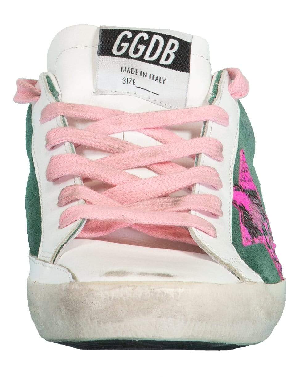 GOLDEN GOOSE-Superstar Fuschia Star Sneaker-