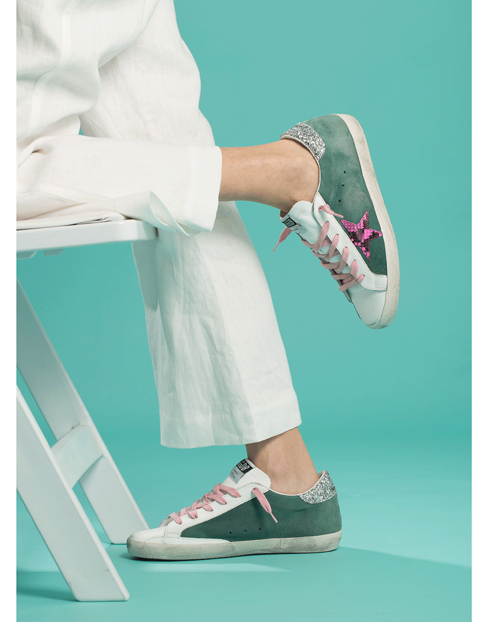 GOLDEN GOOSE-Superstar Fuschia Star Sneaker-