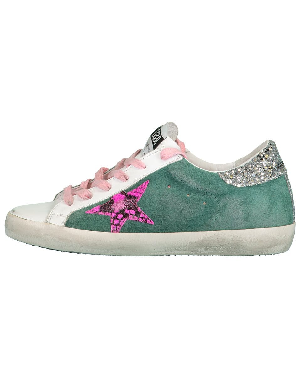 GOLDEN GOOSE-Superstar Fuschia Star Sneaker-