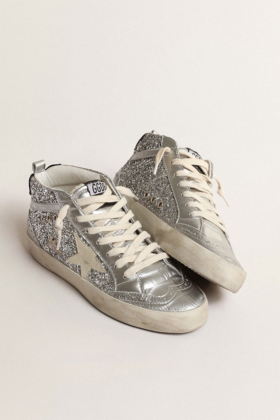 GOLDEN GOOSE-Mid Star Sneaker - Glitter-